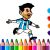BTS Messi Coloring Book