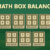 Math Box Balance